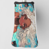 Niedlich Calm Summer Beach Swim Anime Girl Golf Headcover (Rotieren 90)
