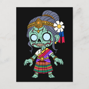 Niedlich Cambodian Zombie Postkarte