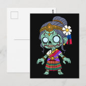 Niedlich Cambodian Zombie Postkarte (Vorne/Hinten)