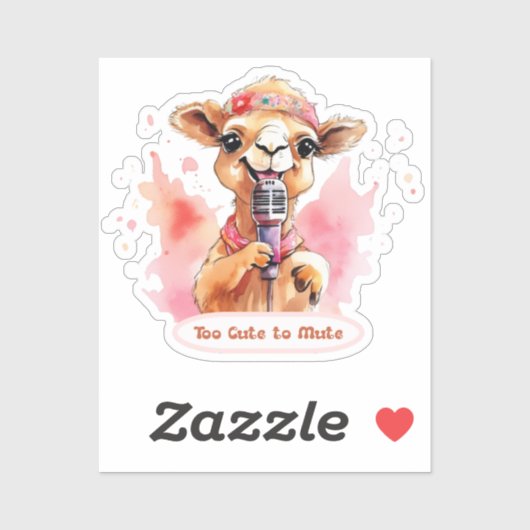 Niedlich Camel Aufkleber (Blatt)