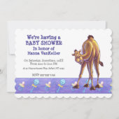 Niedlich Camel Baby Dusche Einladung (Vorderseite)