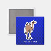 Niedlich Camel; blau Magnet (Vorderseite/Rückseite)