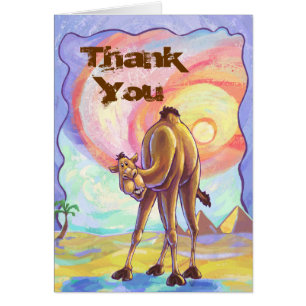 Niedlich Camel Party Dankeschön Karte