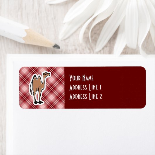 Niedlich Camel; Rot Kariert (Insitu)