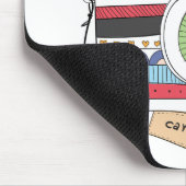 Niedlich Camera Doodle Oh schläfchen Mousepad (Ecke)