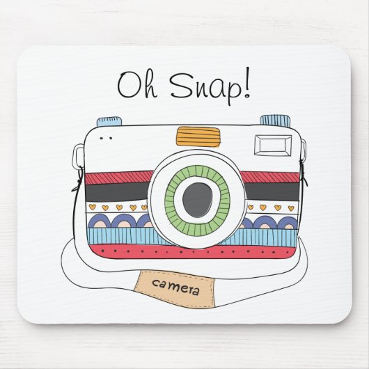 Niedlich Camera Doodle Oh schläfchen Mousepad (Vorne)