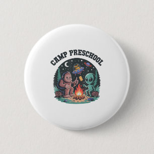 Niedlich Camp Out Preschool Tiny Bigfoot Campingpl Button