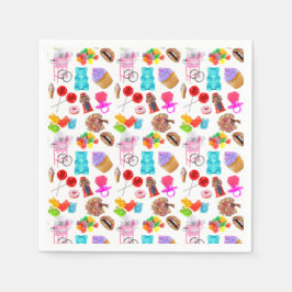 Niedlich Candy Birthday Serviette