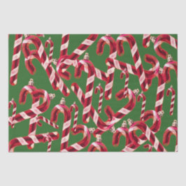 Niedlich Candy Cane Dekoration Weihnachten Seidenpapier