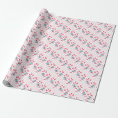 Niedlich Candy Cane Pattern Pink Weihnachten Geschenkpapier (Ungerollt)