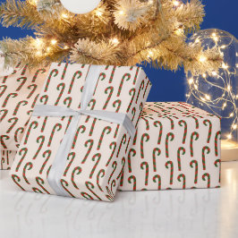 Niedlich Candy Cane Pattern Weihnachten Geschenkpapier
