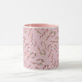 Niedlich Candy Cane Pink Glitzer Tasse (Zentrum)