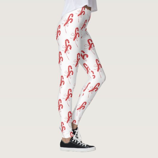 Niedlich Candy Cane WeihnachtsLeggings Leggings (Rechts)