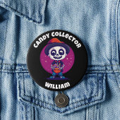 Niedlich Candy Collector Skeleton Boys Halloween Button