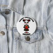 Niedlich Candy Collector Skeleton Girls Halloween Button (Beispiel)