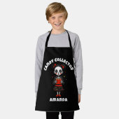 Niedlich Candy Collector Skeleton Kids Halloween Schürze (Getragen)