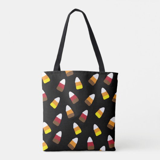 Niedlich Candy Corn Pattern Halloween Candy Tasche (Rückseite)