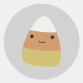 Niedlich Candy Corn Runder Aufkleber