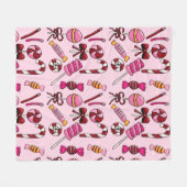 Niedlich Candy Fleecedecke (Vorderseite (Horizontal))