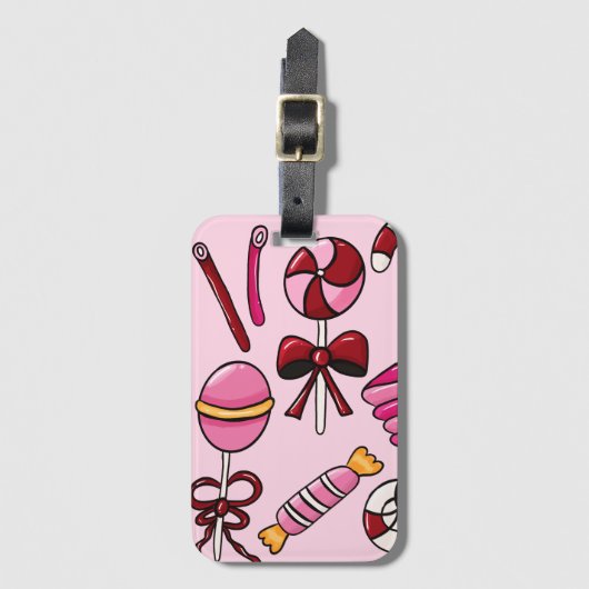 Niedlich Candy Gepäckanhänger (Vorderseite Vertikal)