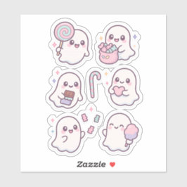 Niedlich Candy Ghosts Kawaii Sticker Pack