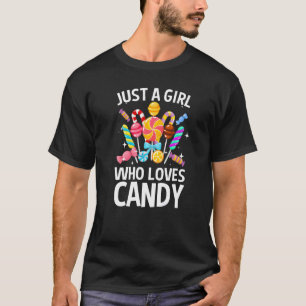 Niedlich Candy Girls Kinder Lollipop Candies Women T-Shirt
