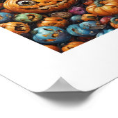 Niedlich Candy Halloween Pumpkin Poster (Ecke)