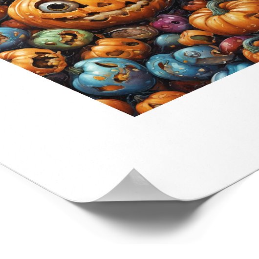 Niedlich Candy Halloween Pumpkin Poster (Ecke)