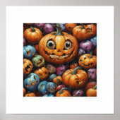 Niedlich Candy Halloween Pumpkin Poster (Vorne)