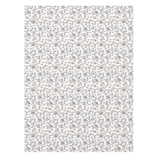 Niedlich Candy Kindergeburtstag White Tischdecke (Vorderseite)