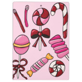 Niedlich Candy Klemmbrett (Rückseite)