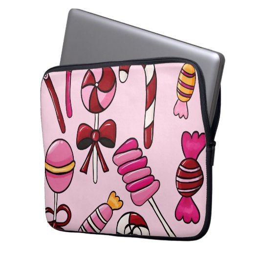 Niedlich Candy Laptopschutzhülle (Vorderseite Links)