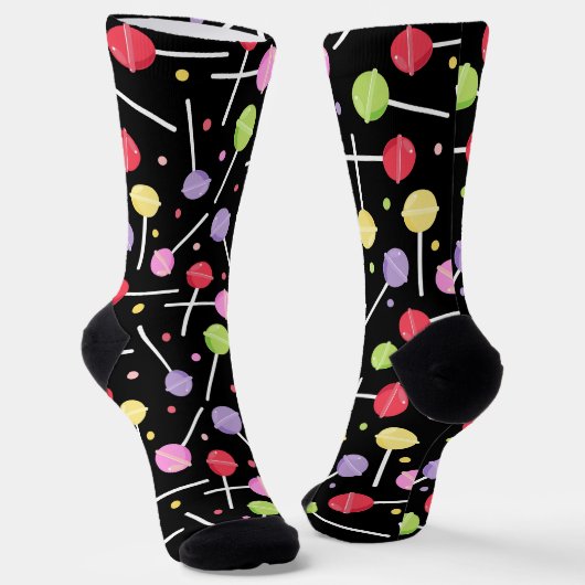 Niedlich Candy Lollipops Gemustert Decora Kei Socken (Gewinkelt)