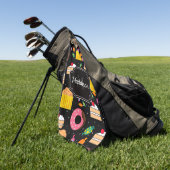 Niedlich Candy Pattern Golfhandtuch (Gras)