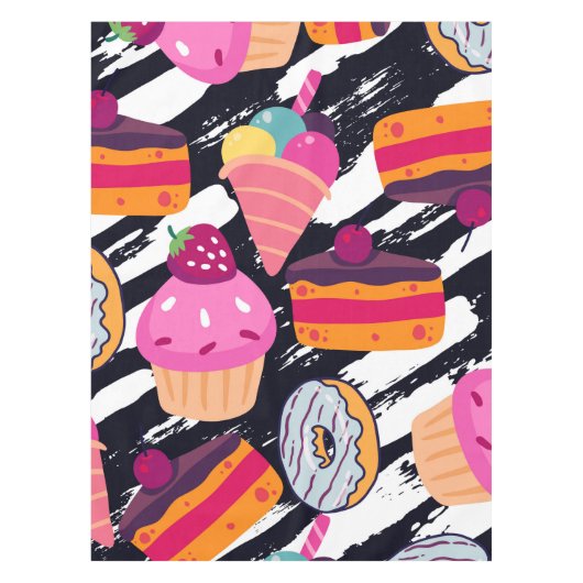 Niedlich Candy Pattern Tischdecke (Vorderseite)