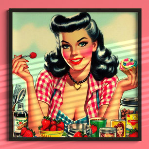 Niedlich Candy Pinup Poster