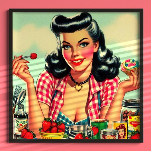 Niedlich Candy Pinup Poster