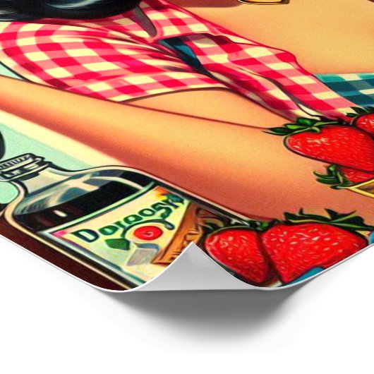 Niedlich Candy Pinup Poster (Ecke)