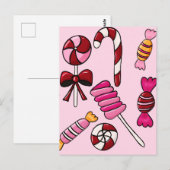 Niedlich Candy Postkarte (Vorne/Hinten)