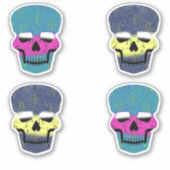 Niedlich Candy Skull Skelettsticker Aufkleber (Vorderseite)