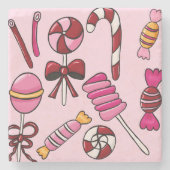 Niedlich Candy Steinuntersetzer (Vorderseite)