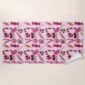 Niedlich Candy Strandtuch (Vorderseite)