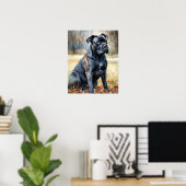 Niedlich Cane Corse Dog Art Print Poster (Heimbüro)