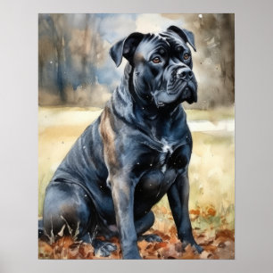 Niedlich Cane Corse Dog Art Print Poster