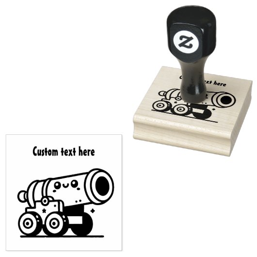 Niedlich Cannon Gummistempel (Stempel)