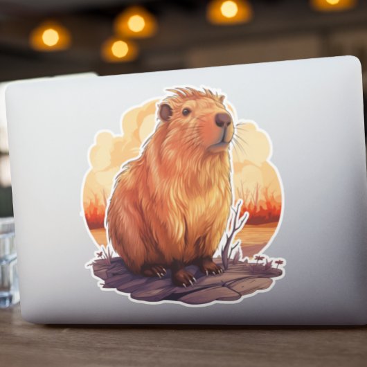 Niedlich Capybara Aufkleber