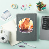 Niedlich Capybara Aufkleber (iPad Hülle)
