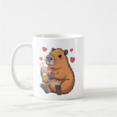 Niedlich Capybara Boba Tea Blase Kaffeetasse (Links)