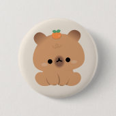 Niedlich Capybara Button (Vorderseite)