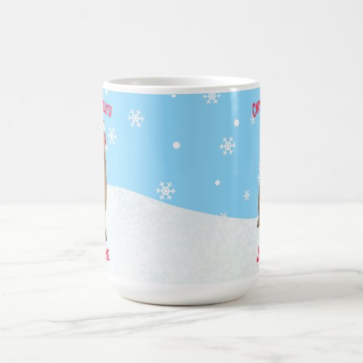 Niedlich Capybara Capy Holidays Weihnachten Kaffeetasse (Mittel)